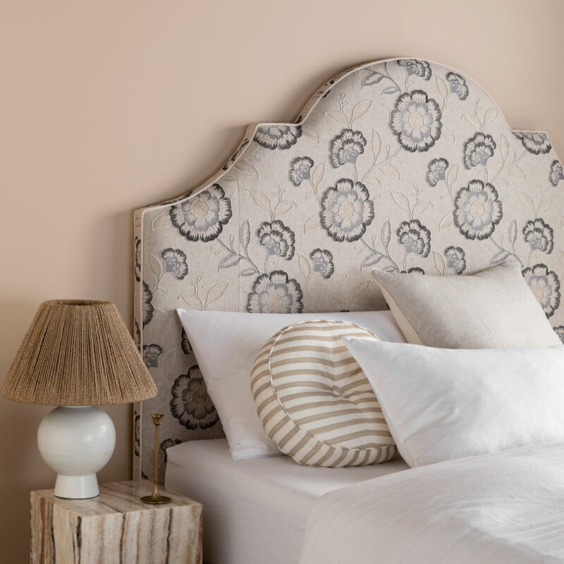 Empire bed head curved elegant regal patterned headboard
