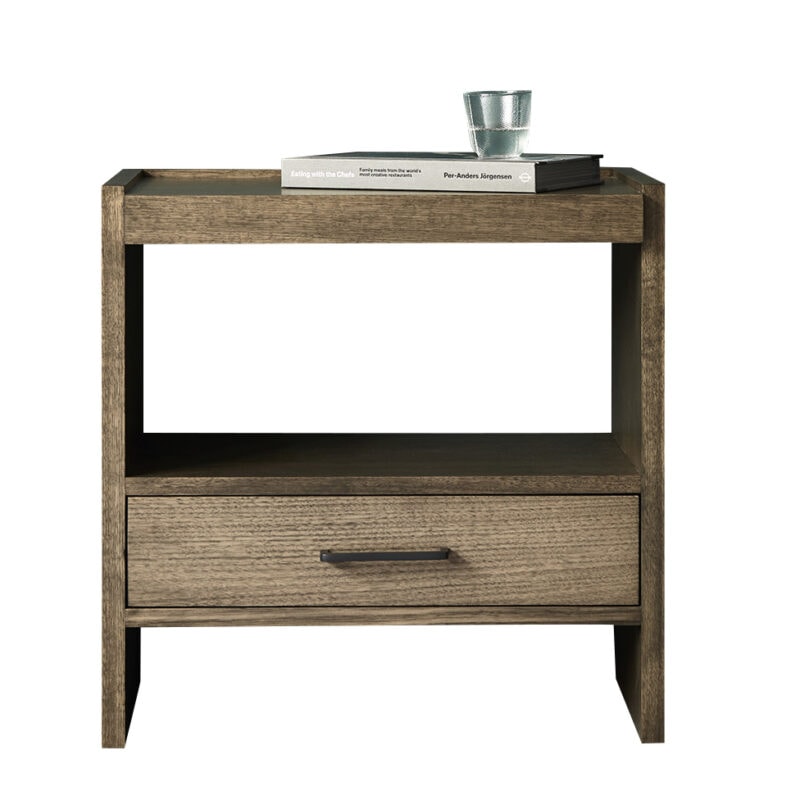 Hendrik timber bedside table drawer shelf custom made Australian