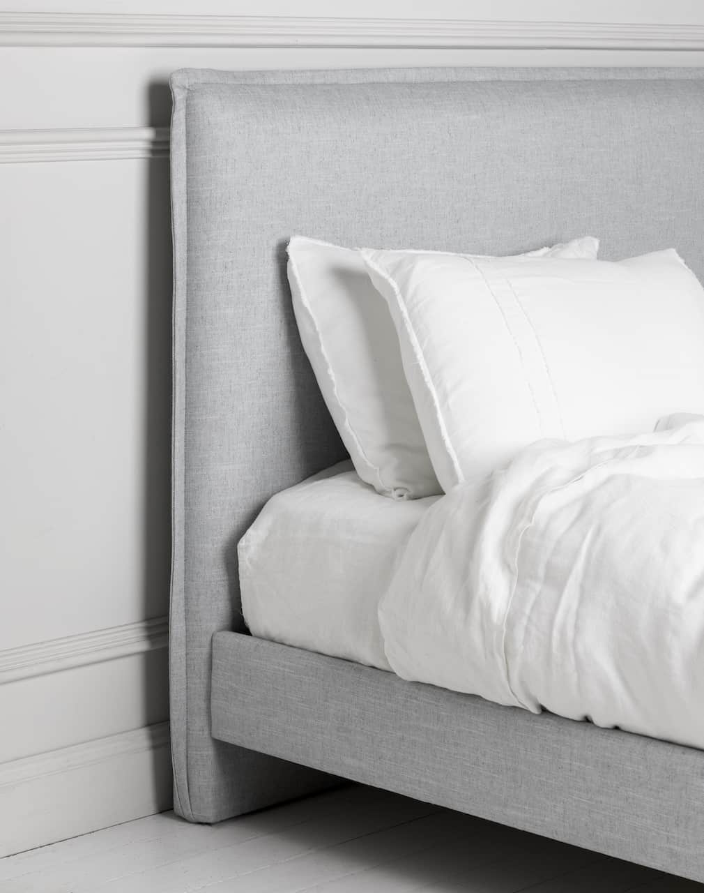 Readymade Rupert Bed in Husk Ice Linen