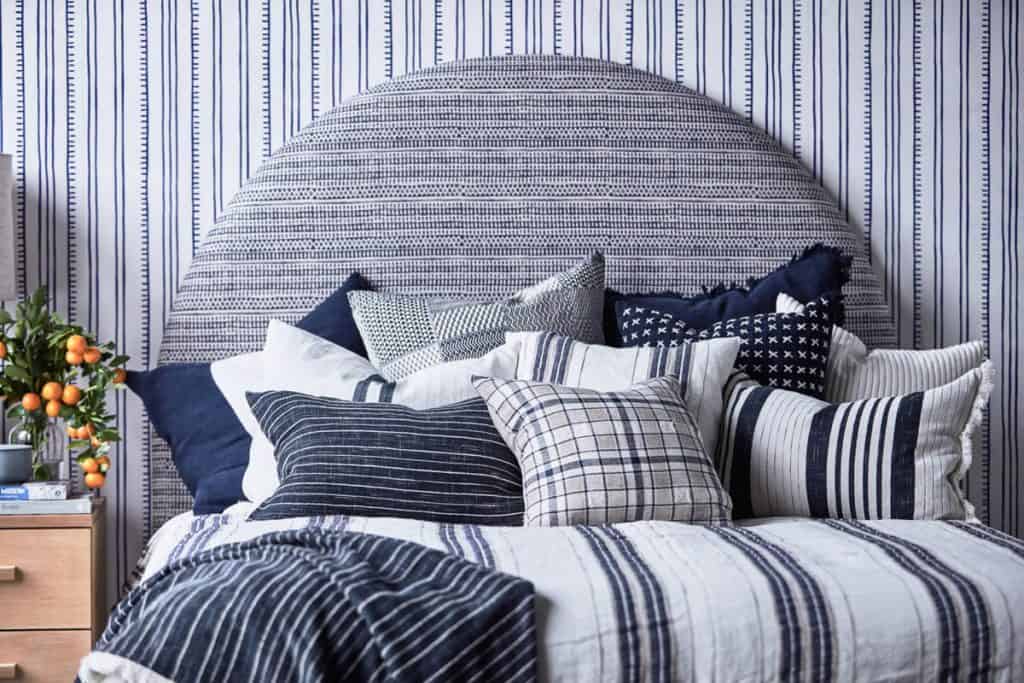 The Stella bedhead with Eadie Lifestyle hamptons style bedding
