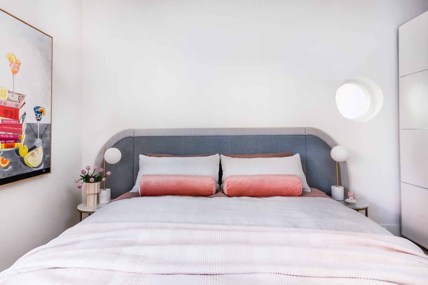 Personalising your rental bedroom Marcel bedhead Heatherly Design