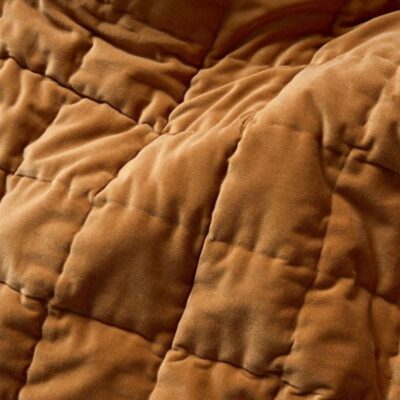 Aura Home - Velvet Coverlet in Maple