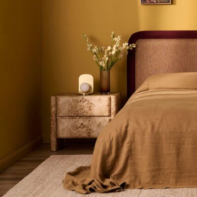 Valentina Burlwood Bedside Table