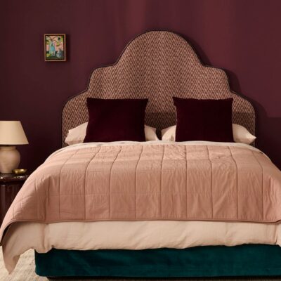 Aura Home - Halo Organic Coverlet in Rosewater