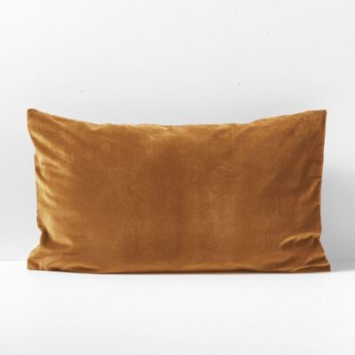 Aura Home - Velvet Standard Pillowcase in Maple